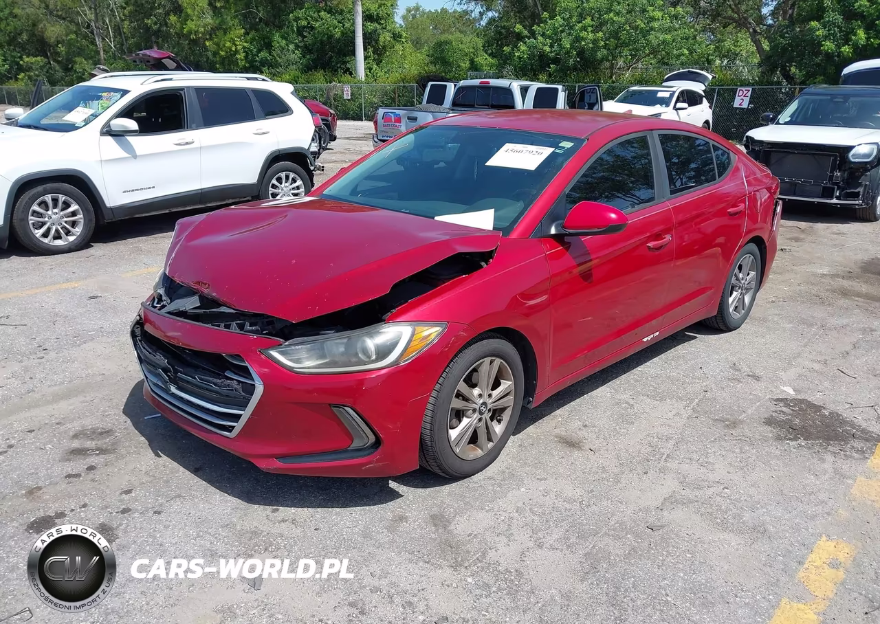 2017 Hyundai Elantra Se VIN:KMHD84LF5HU103853 - 2