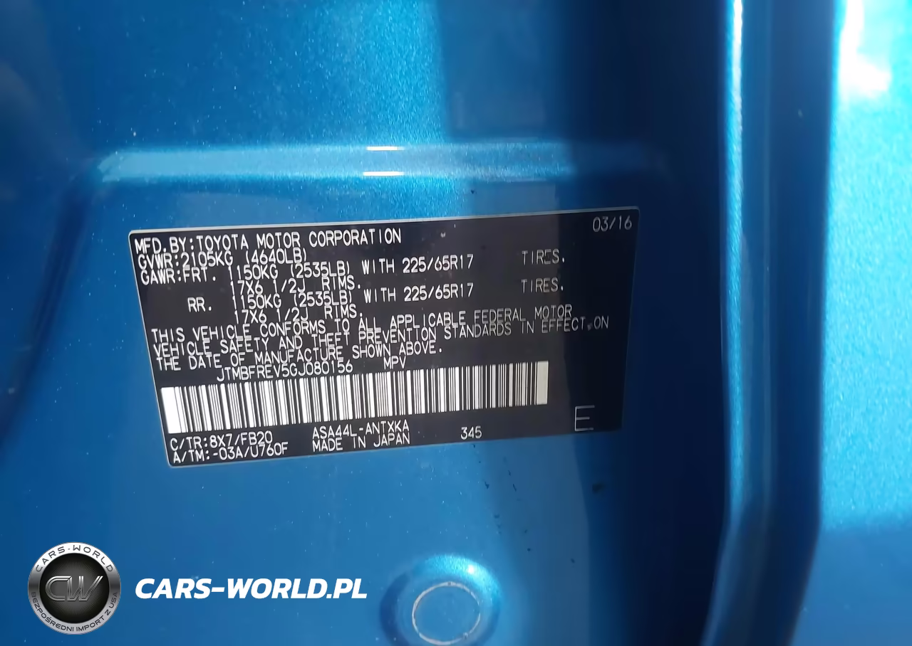 2016 Toyota Rav4 Le VIN:JTMBFREV5GJ080156 - 9