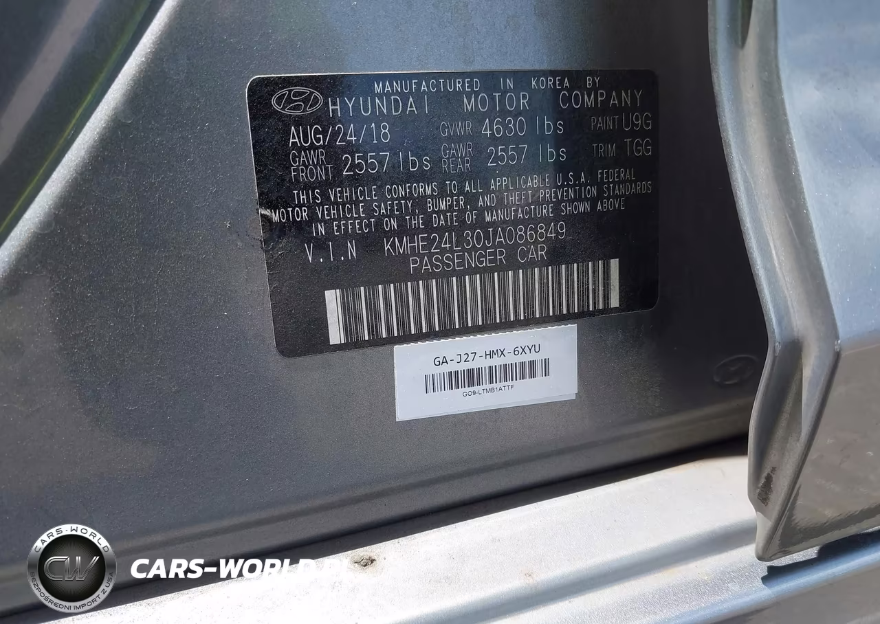 2018 Hyundai Sonata Hybrid Se VIN:KMHE24L30JA086849 - 9