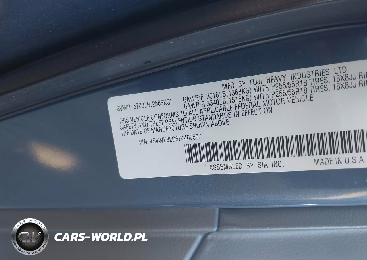 2007 Subaru B9 Tribeca Limited 5-Passenger VIN:4S4WX82D674400597 - 9