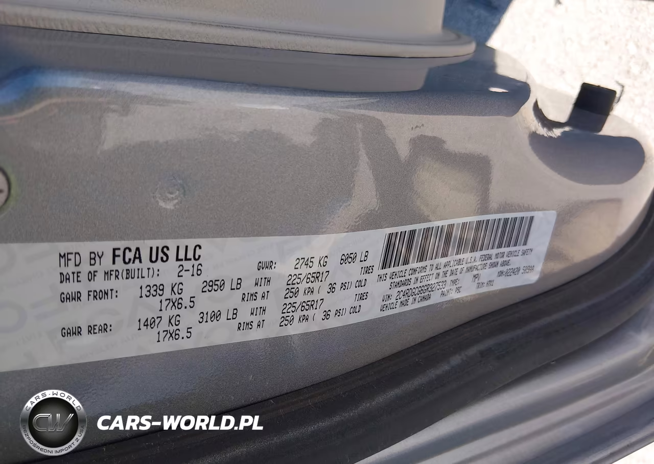 2016 Dodge Grand Caravan Sxt VIN:2C4RDGCG6GR327533 - 9
