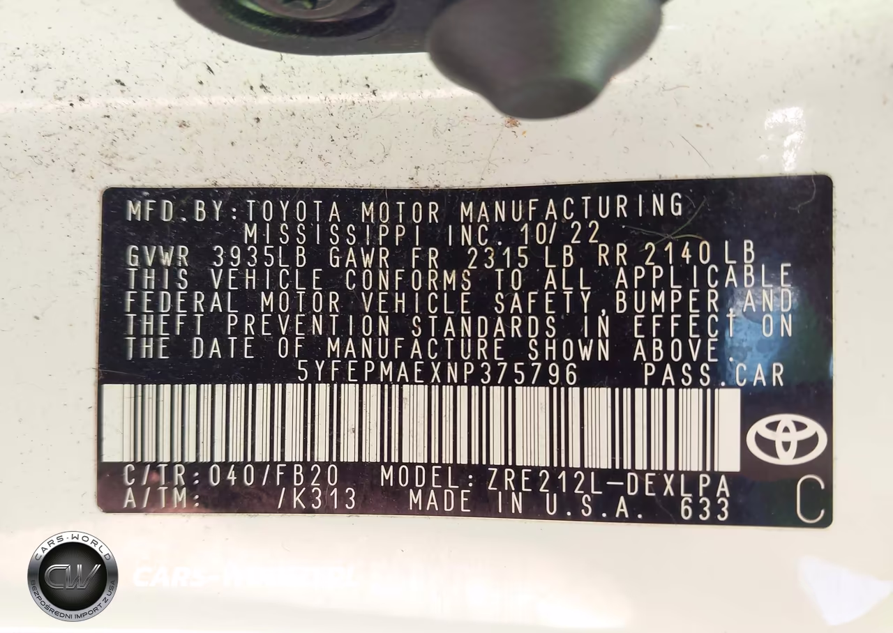 2022 Toyota Corolla Le VIN:5YFEPMAEXNP375796 - 9