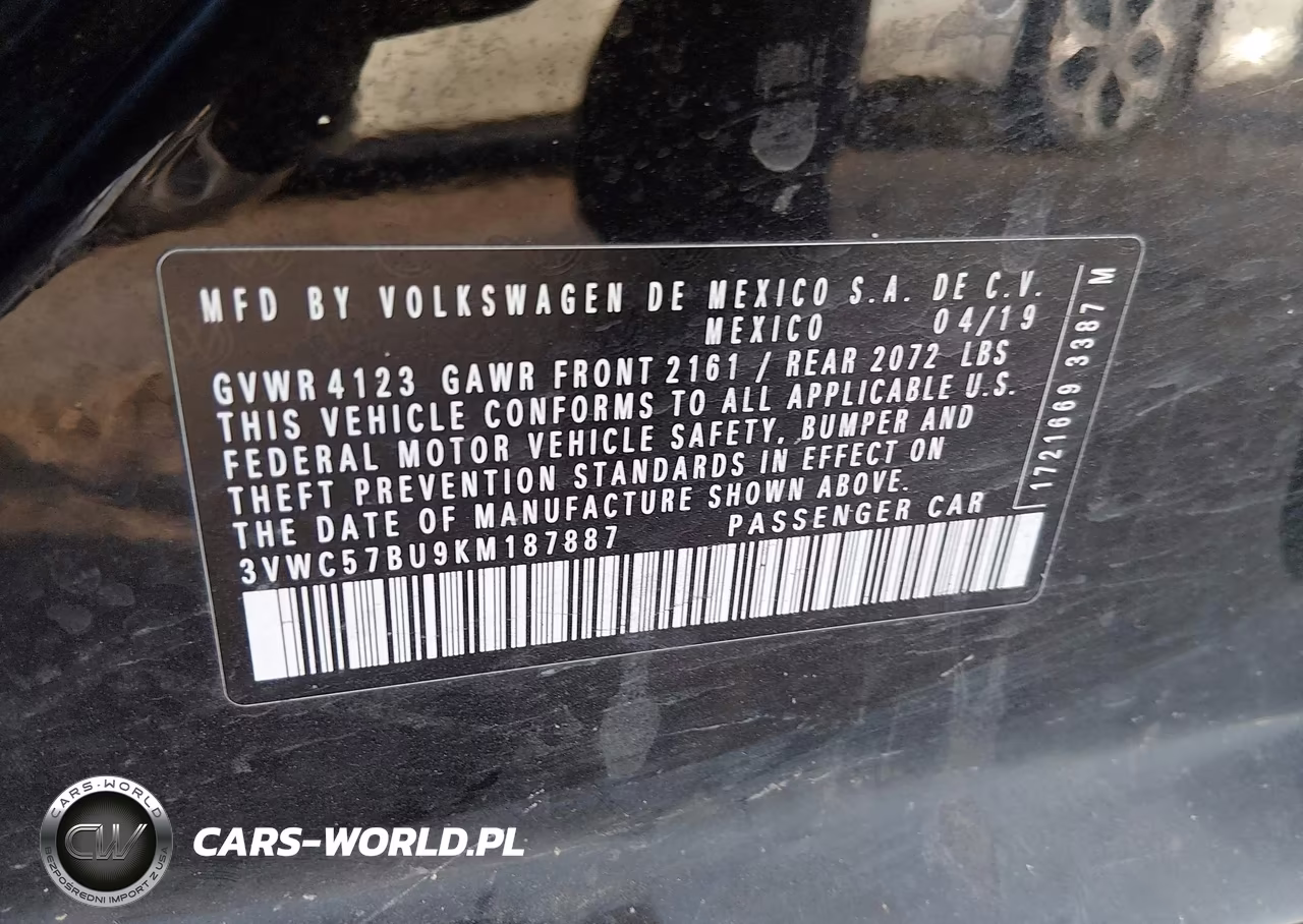 2019 Volkswagen Jetta 1.4T R-Line-1.4T S-1.4T Se VIN:3VWC57BU9KM187887 - 9