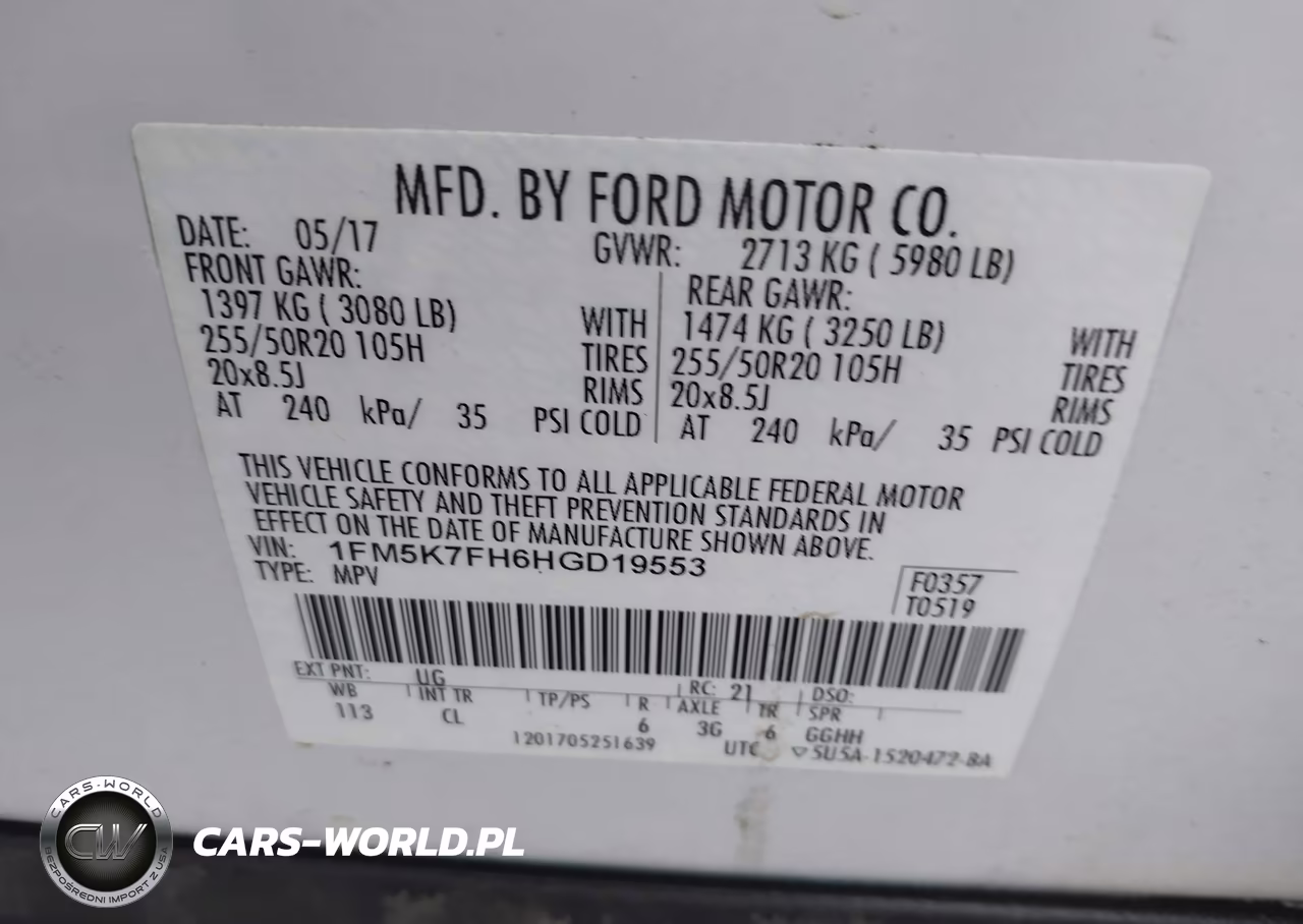 2017 Ford Explorer Limited VIN:1FM5K7FH6HGD19553 - 9