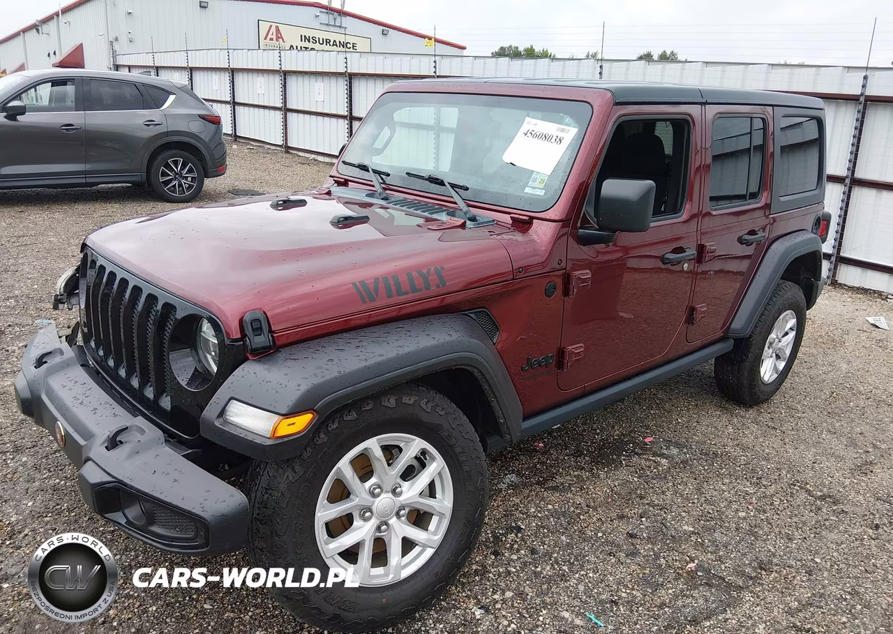 2021 Jeep Wrangler Unlimited Willys 4X4 VIN:1C4HJXDN0MW680449 - 2