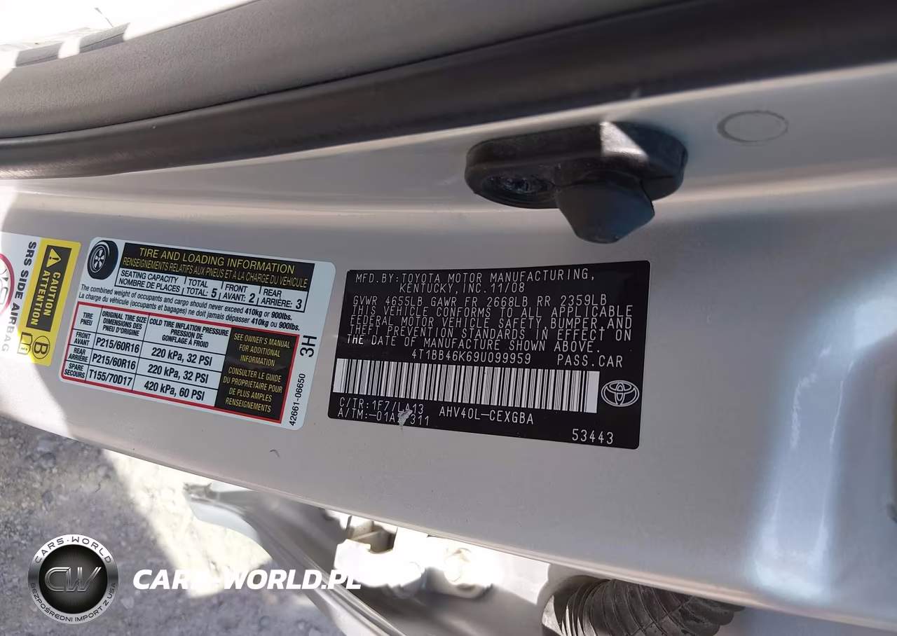 2009 Toyota Camry Hybrid VIN:4T1BB46K69U099959 - 9