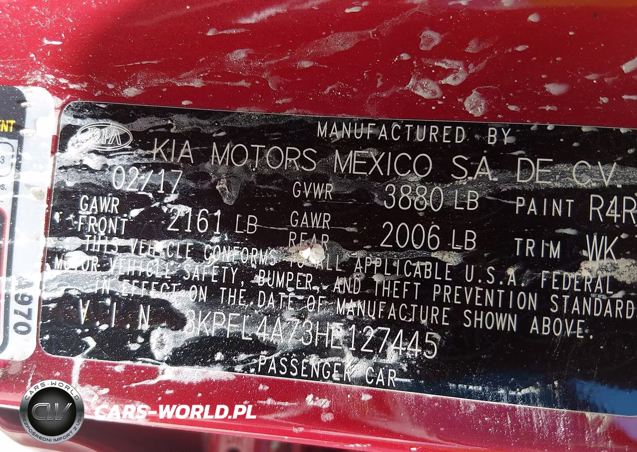 2017 Kia Forte S VIN:3KPFL4A73HE127445 - 9
