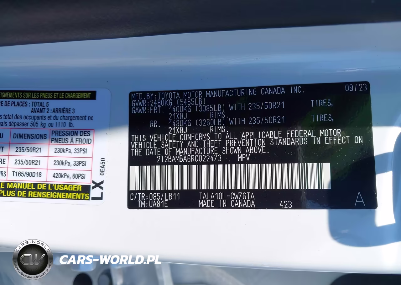 2024 Lexus Rx 350 Premium Plus VIN:2T2BAMBA6RC022473 - 9