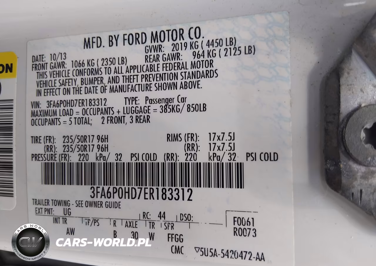 2014 Ford Fusion Se VIN:3FA6P0HD7ER183312 - 9