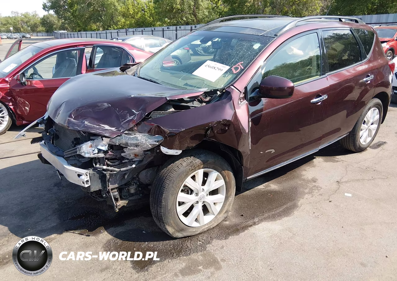2014 Nissan Murano Sl VIN:JN8AZ1MW0EW529276 - 2