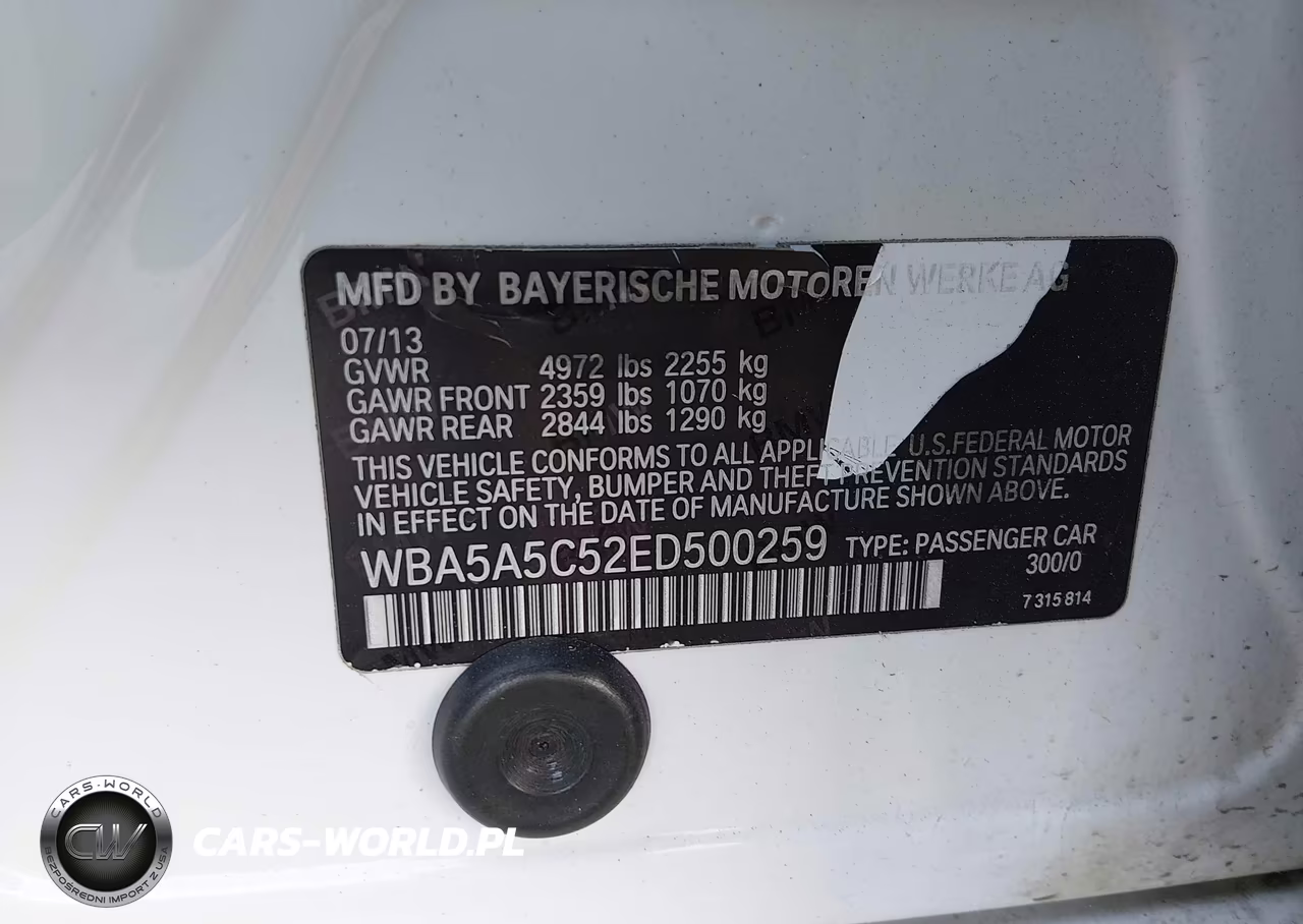2014 BMW 528I VIN:WBA5A5C52ED500259 - 9