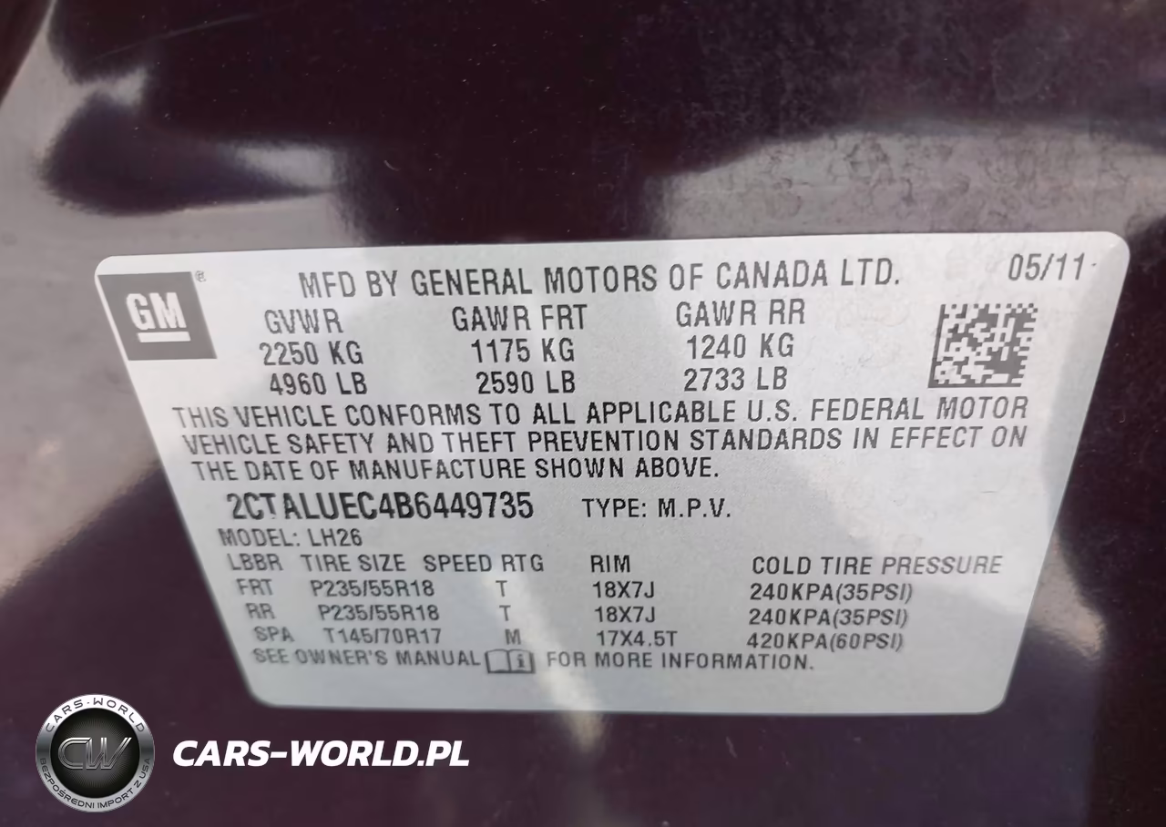 2011 GMC Terrain Slt-1 VIN:2CTALUEC4B6449735 - 9