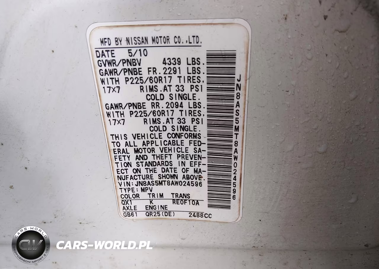 2010 Nissan Rogue Sl VIN:JN8AS5MT8AW024596 - 9