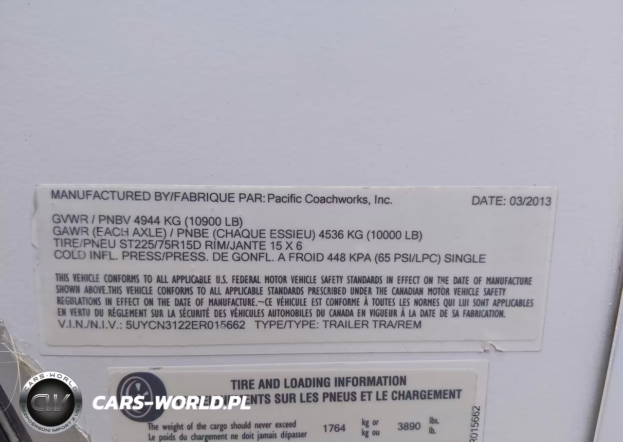 2014 Pacific Coach Works Other VIN:5UYCN3122ER015662 - 9