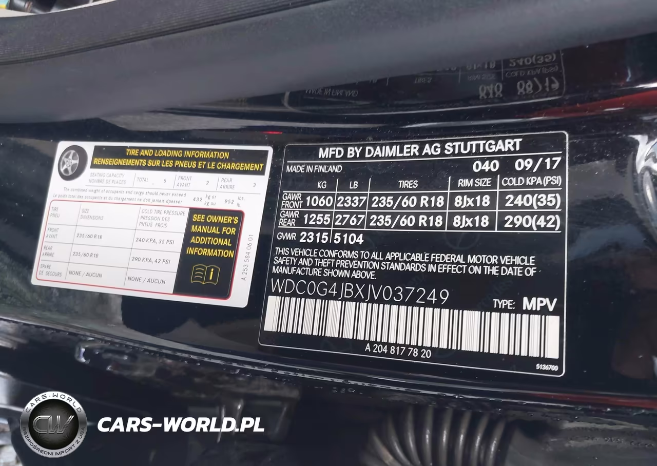 2018 Mercedes-Benz Glc 300 VIN:WDC0G4JBXJV037249 - 9
