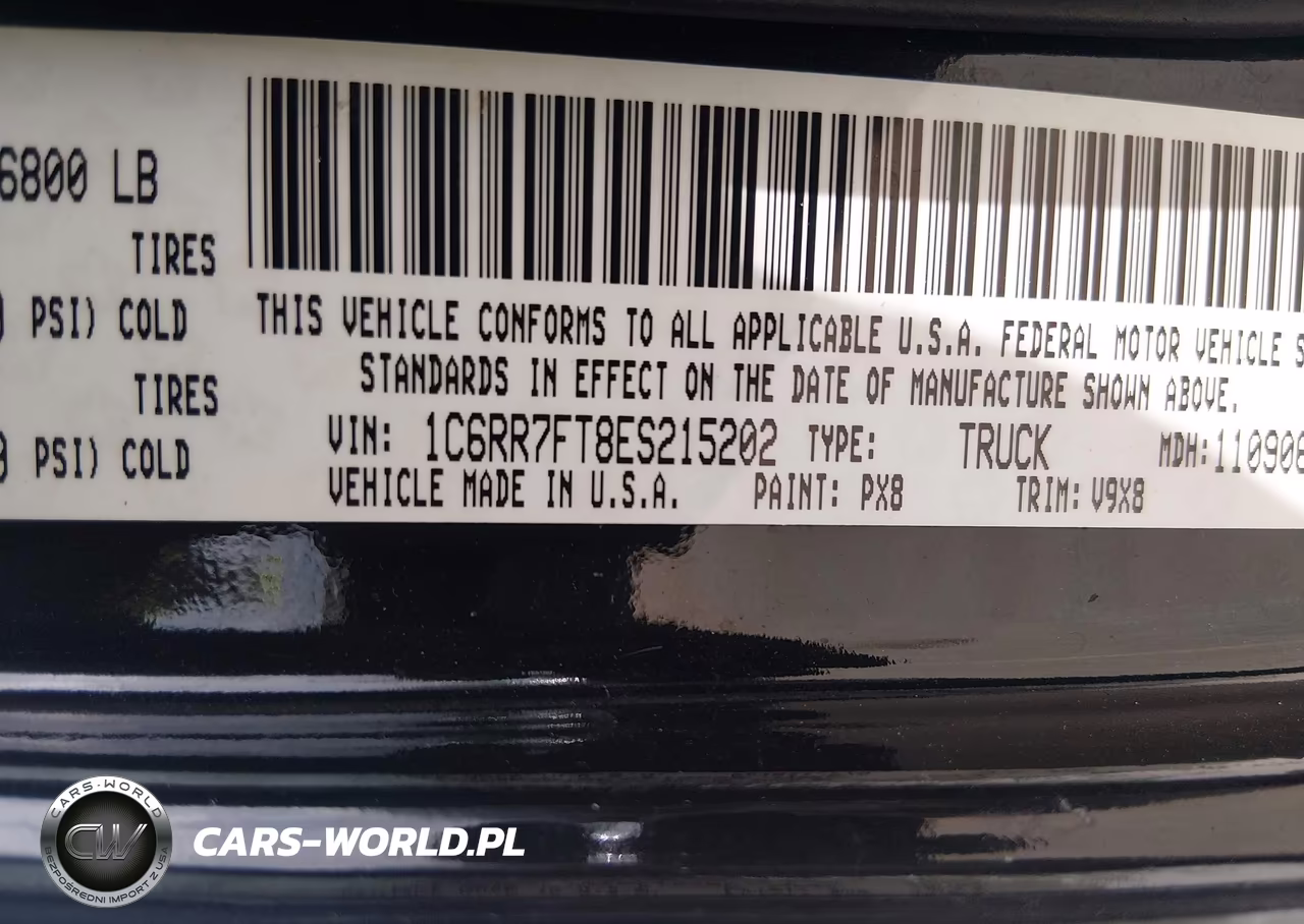 2014 Ram 1500 Express VIN:1C6RR7FT8ES215202 - 9