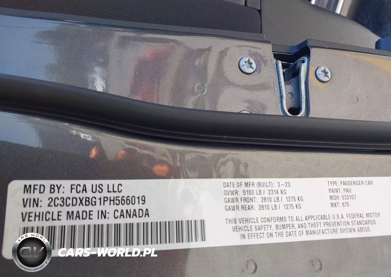 2023 Dodge Charger Sxt VIN:2C3CDXBG1PH566019 - 9