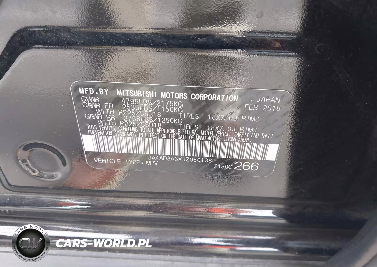 2018 Mitsubishi Outlander Le VIN:JA4AD3A3XJZ050138 - 9