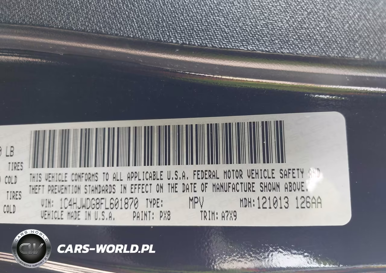 2015 Jeep Wrangler Unlimited Sport VIN:1C4HJWDG8FL601870 - 9