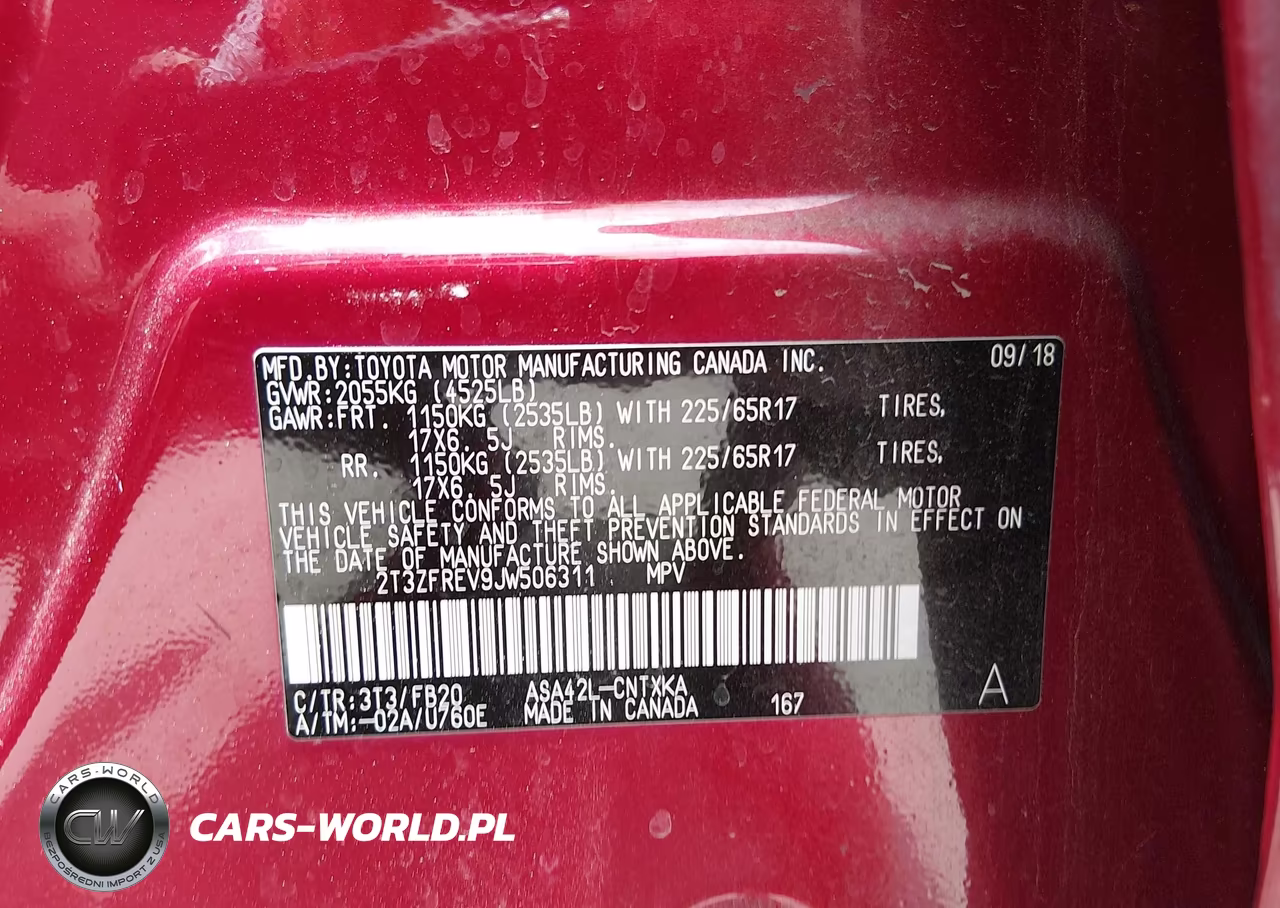 2018 Toyota Rav4 Le VIN:2T3ZFREV9JW506311 - 9