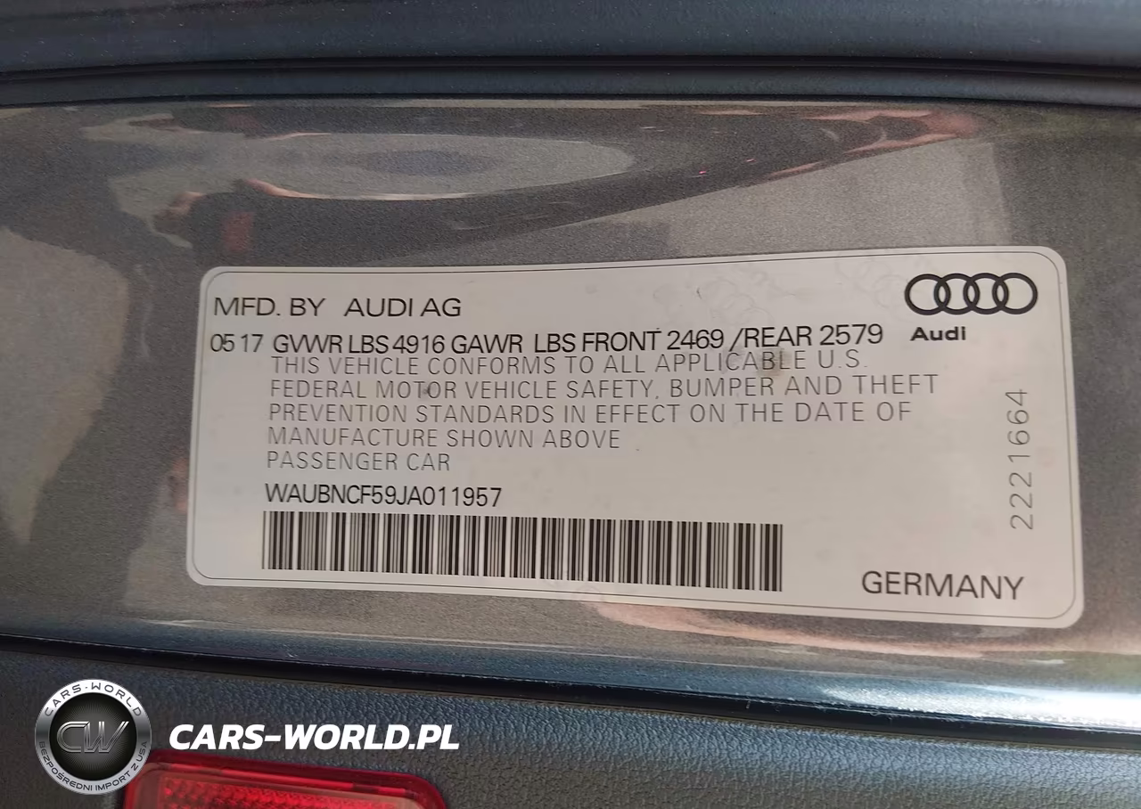 2018 Audi A5 2.0T Premium VIN:WAUBNCF59JA011957 - 9