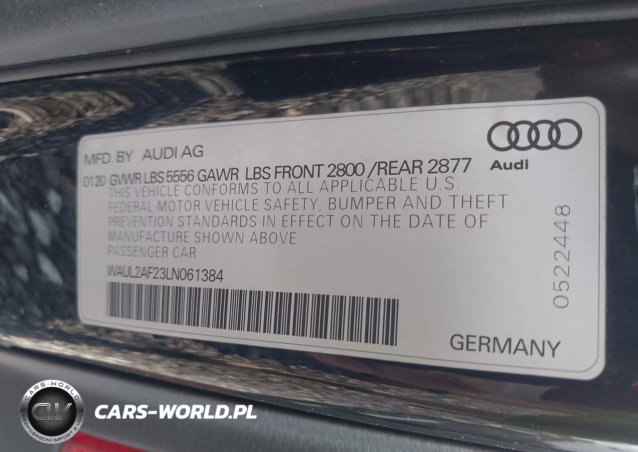 2020 Audi A6 Premium Plus 55 Tfsi Quattro S Tronic VIN:WAUL2AF23LN061384 - 9