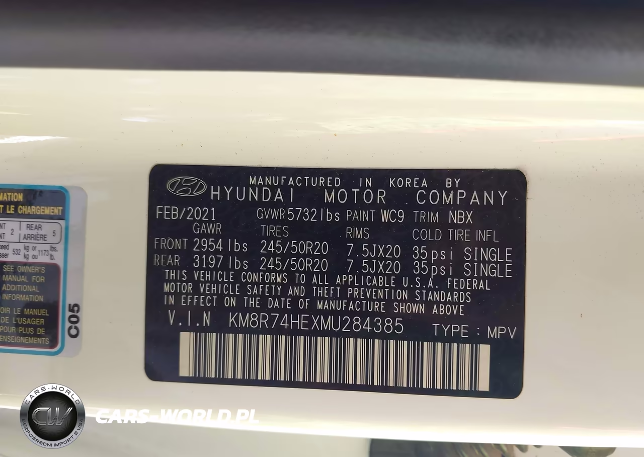 2021 Hyundai Palisade Calligraphy VIN:KM8R74HEXMU284385 - 9