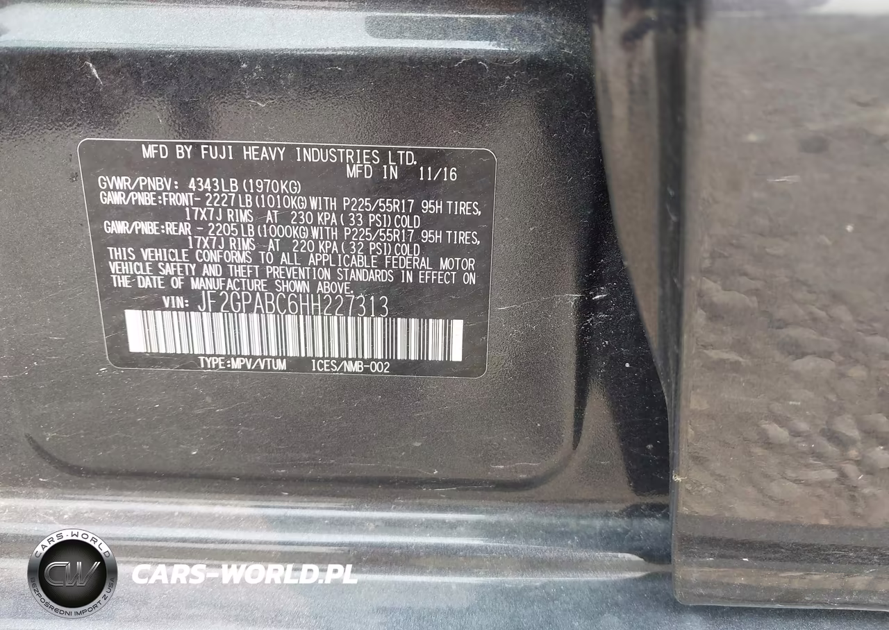 2017 Subaru Crosstrek 2.0I Premium VIN:JF2GPABC6HH227313 - 9