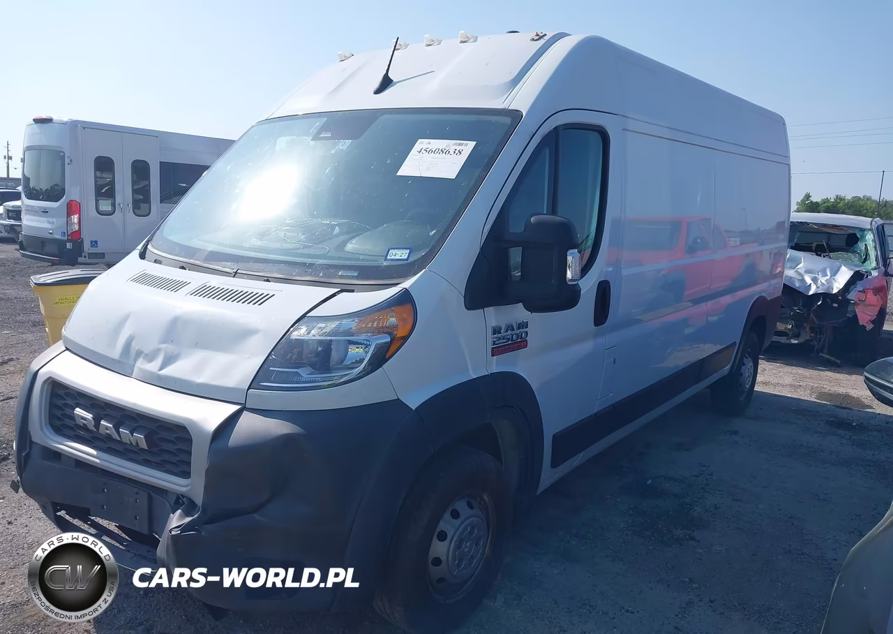 2022 Ram Promaster 2500 High Roof 159 Wb VIN:3C6LRVDG3NE133817 - 2