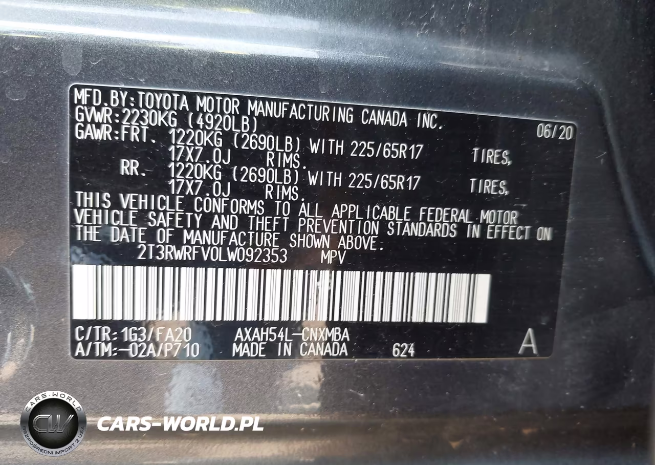 2020 Toyota Rav4 Hybrid Xle VIN:2T3RWRFV0LW092353 - 9