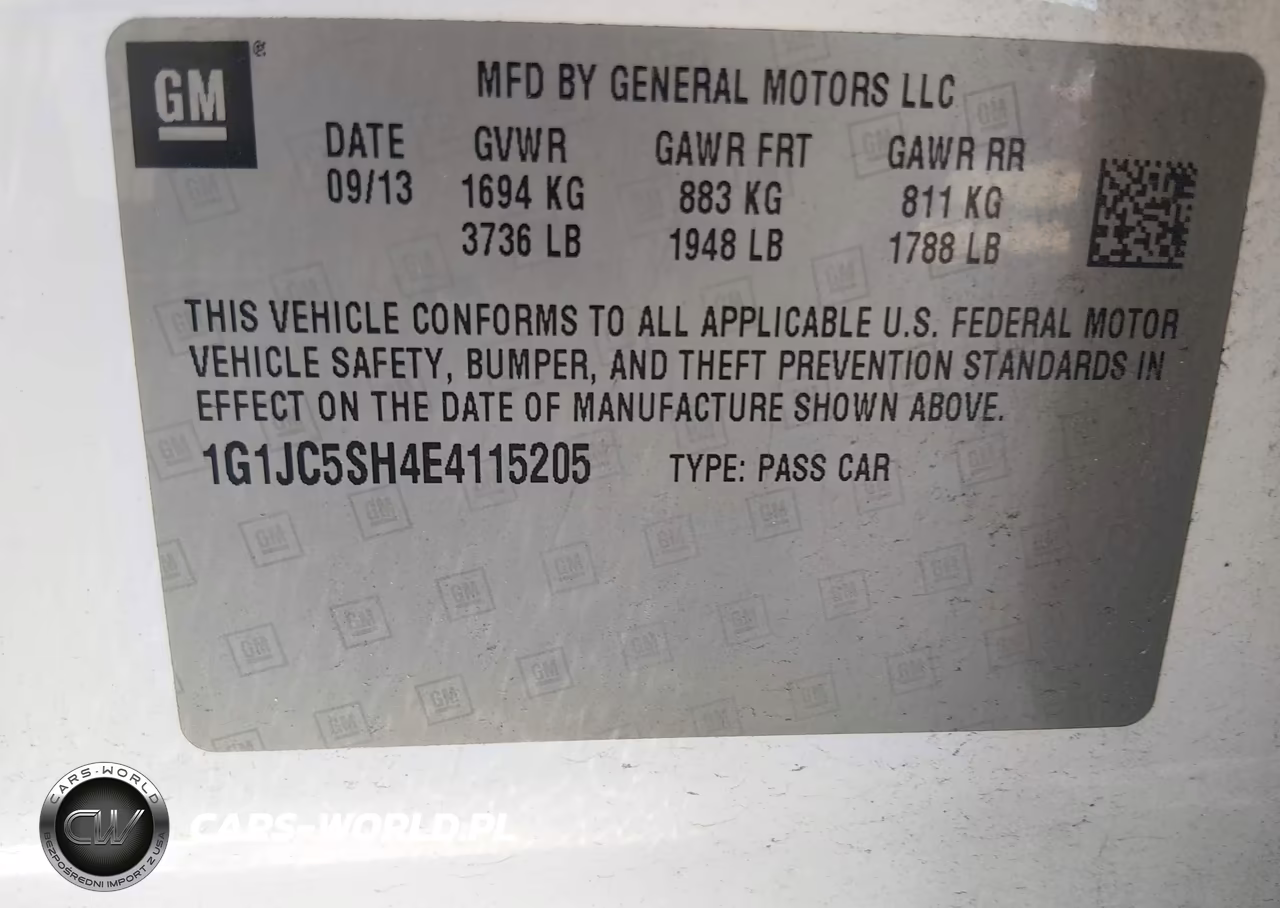 2014 Chevrolet Sonic Lt Auto VIN:1G1JC5SH4E4115205 - 9