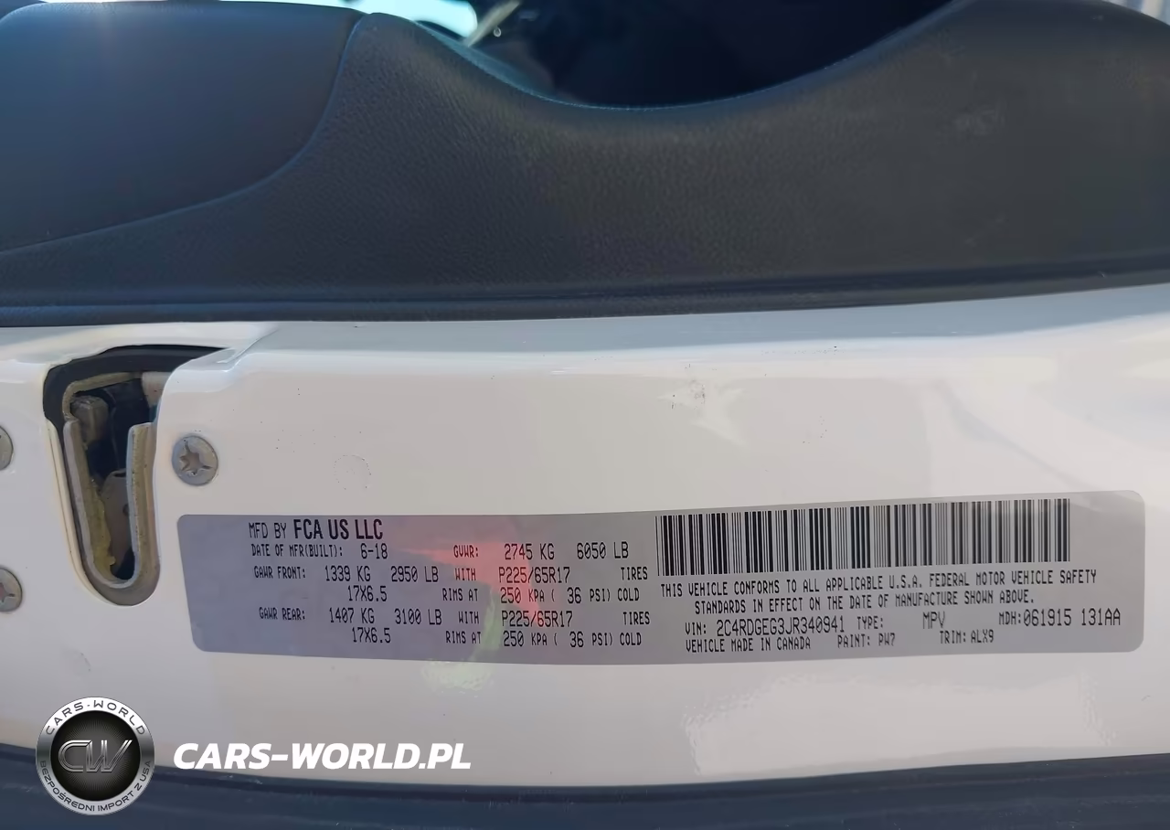 2018 Dodge Grand Caravan Gt VIN:2C4RDGEG3JR340941 - 9