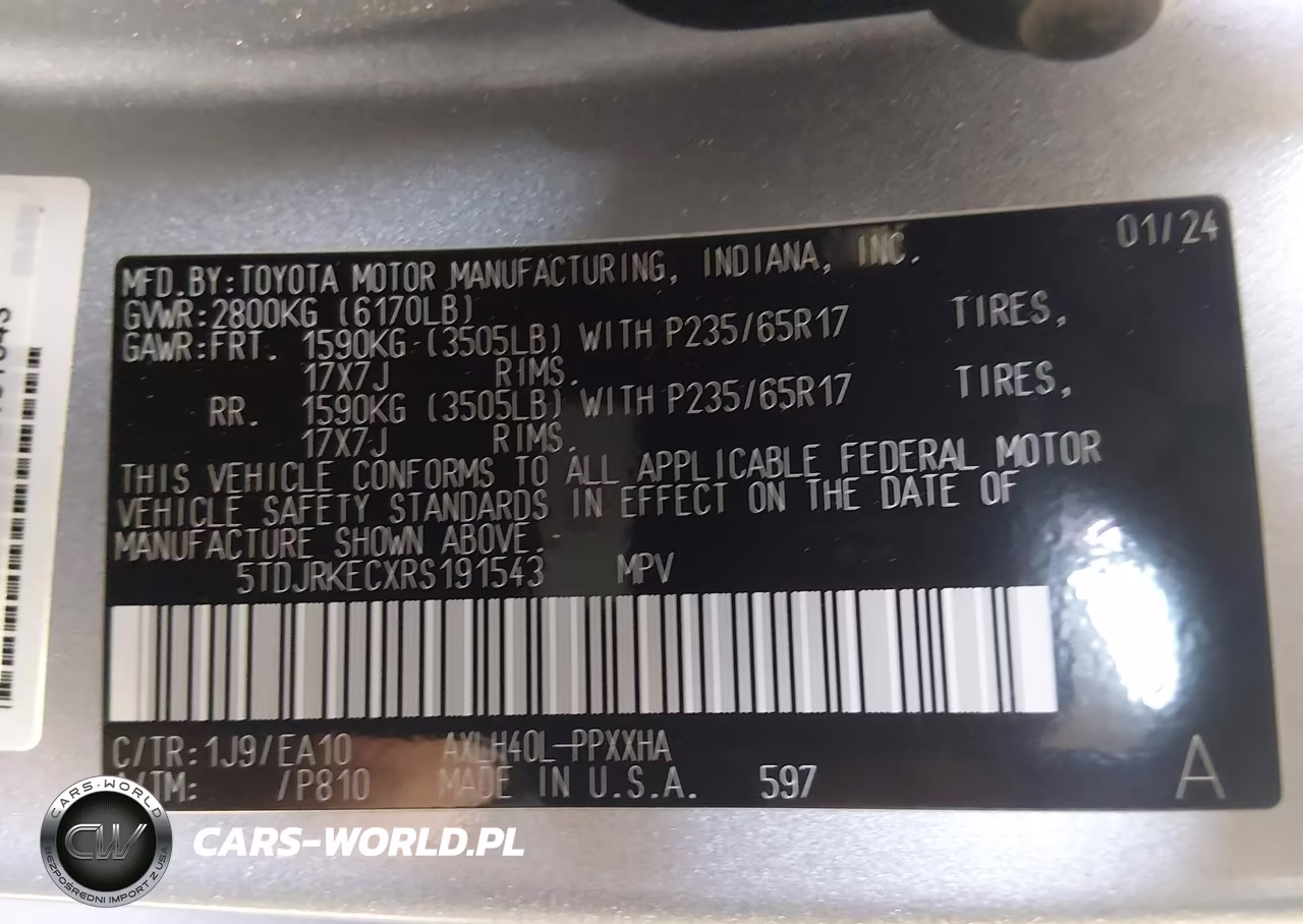 2024 Toyota Sienna Xle VIN:5TDJRKECXRS191543 - 9