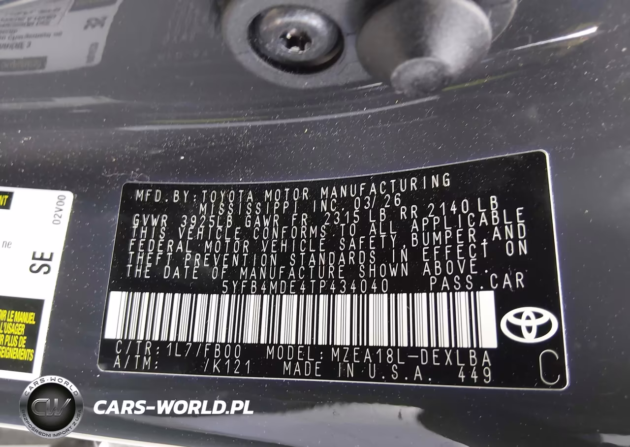 2026 Toyota Corolla Le VIN:5YFB4MDE4TP434040 - 9