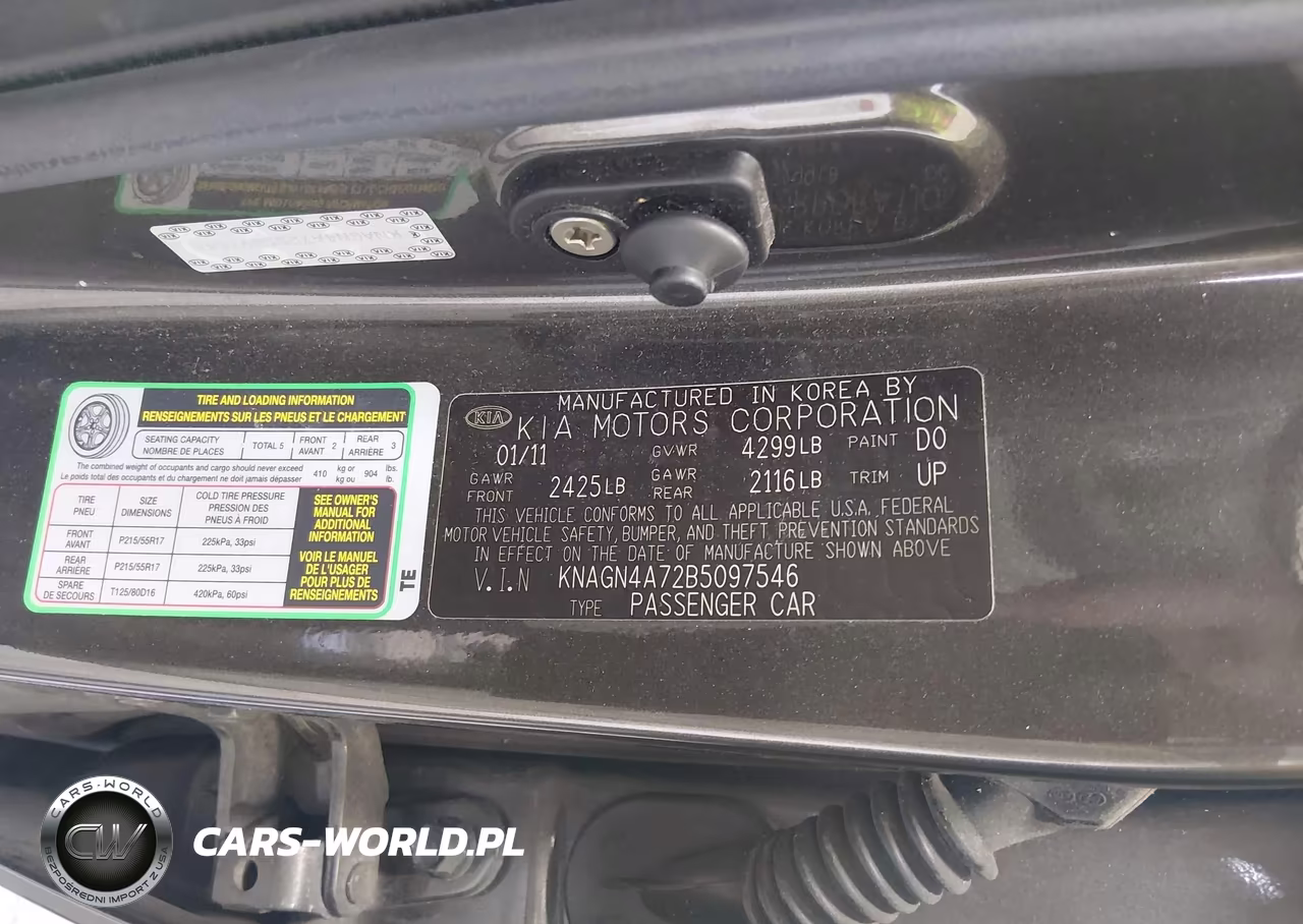 2011 Kia Optima Ex VIN:KNAGN4A72B5097546 - 9