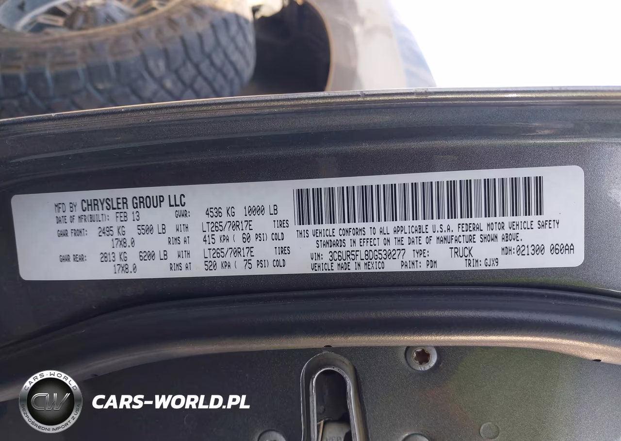 2013 Ram 2500 Laramie VIN:3C6UR5FL8DG530277 - 9