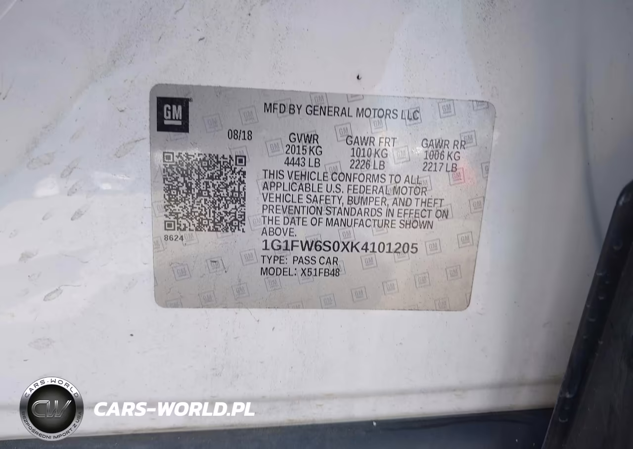 2019 Chevrolet Bolt Ev Lt VIN:1G1FW6S0XK4101205 - 9