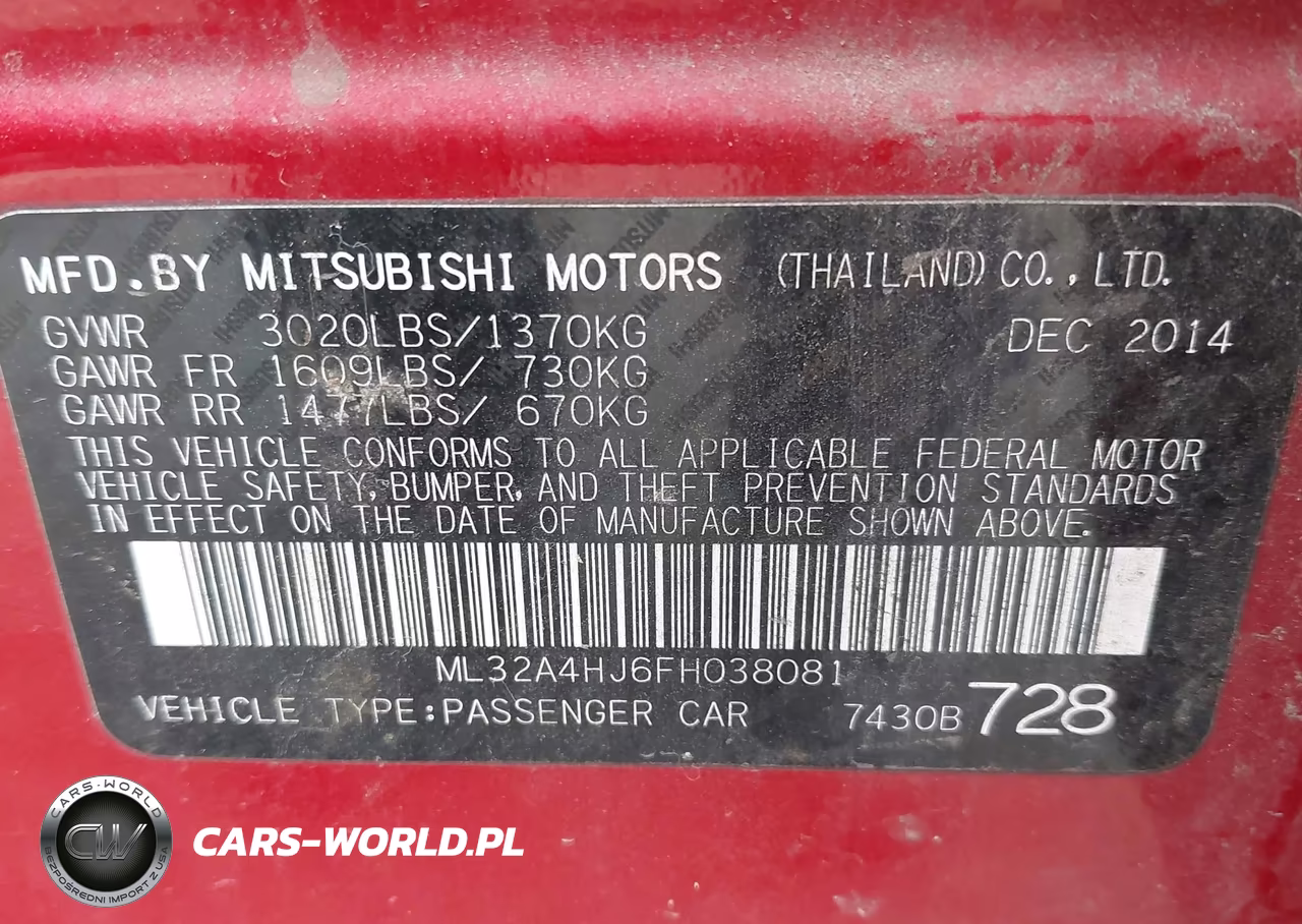 2015 Mitsubishi Mirage Es VIN:ML32A4HJ6FH038081 - 9