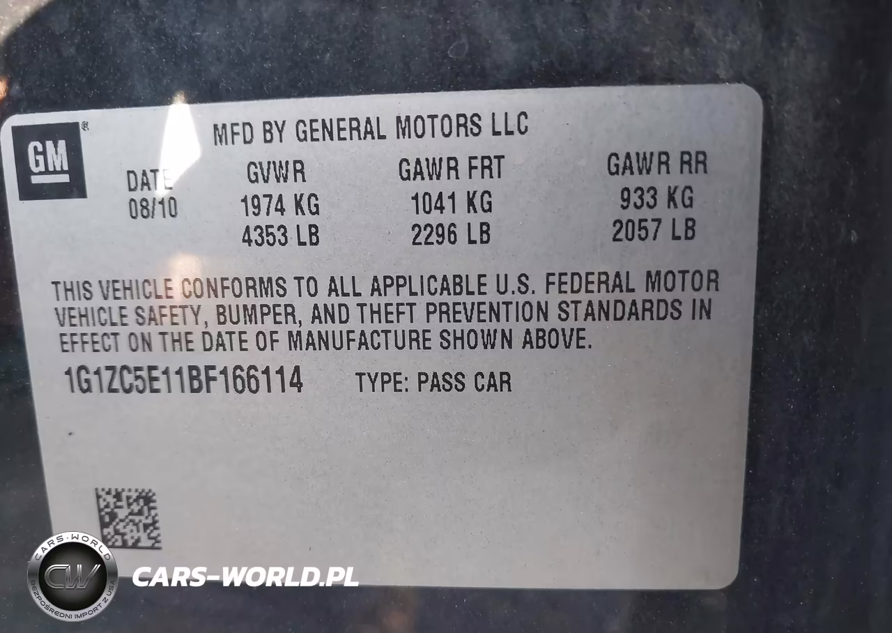 2011 Chevrolet Malibu 1Lt VIN:1G1ZC5E11BF166114 - 9