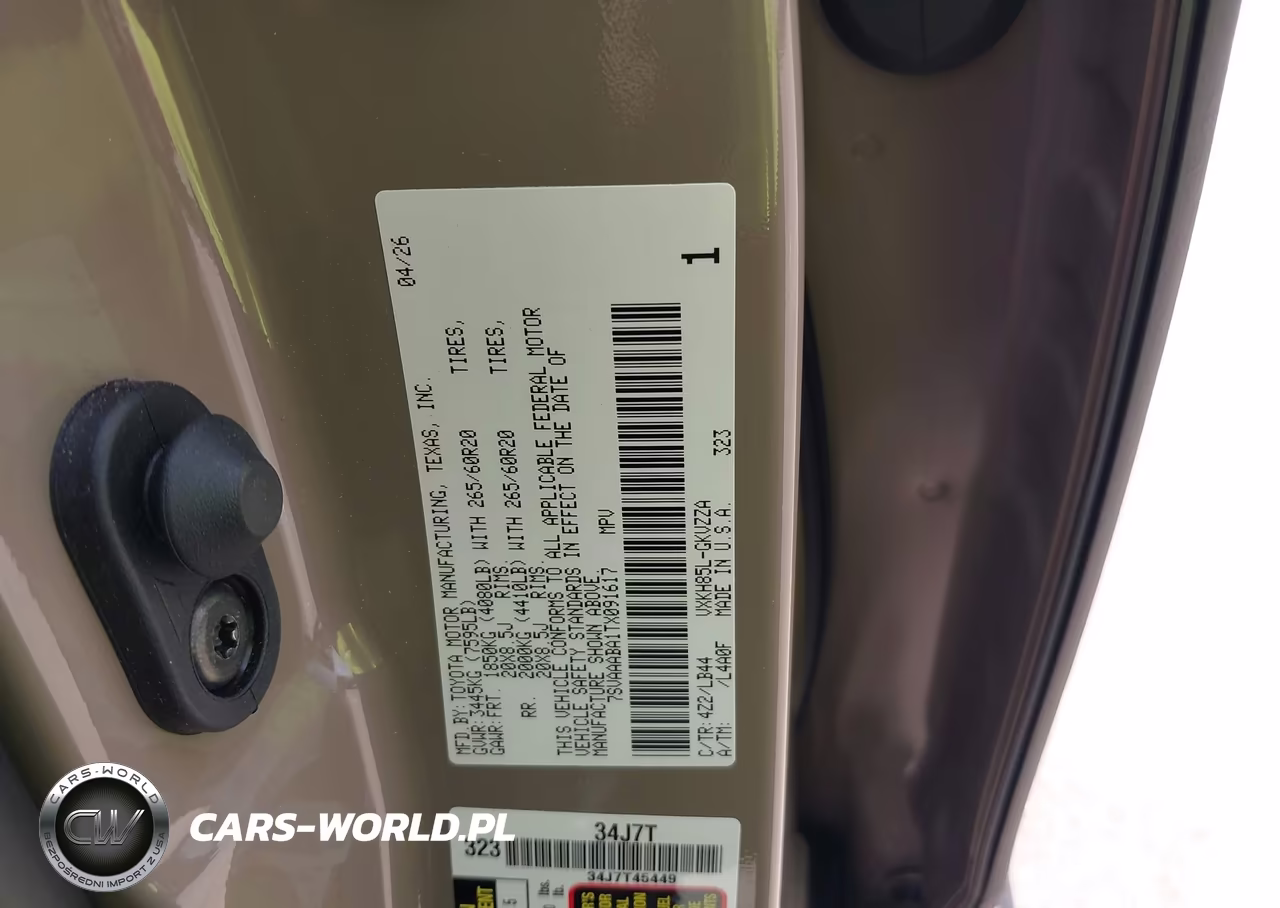2026 Toyota Sequoia 1794 Edition VIN:7SVAAABA1TX091617 - 9