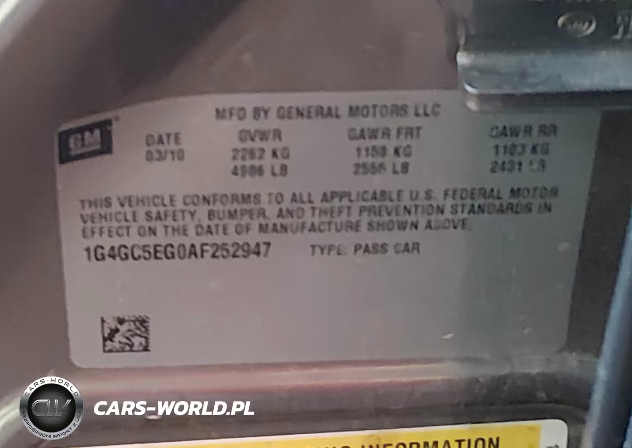 2010 Buick Lacrosse Cxl VIN:1G4GC5EG0AF252947 - 9