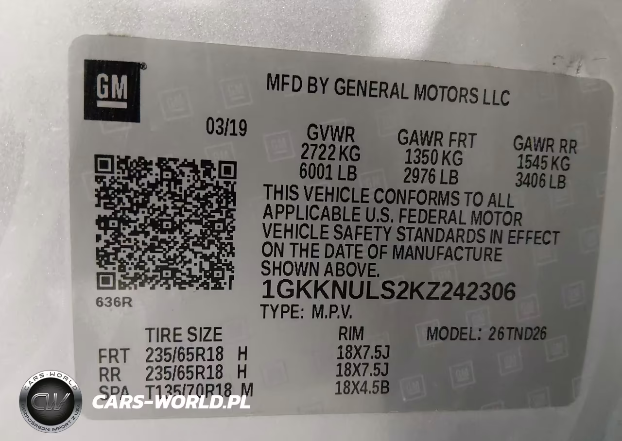 2019 GMC Acadia Slt-1 VIN:1GKKNULS2KZ242306 - 9