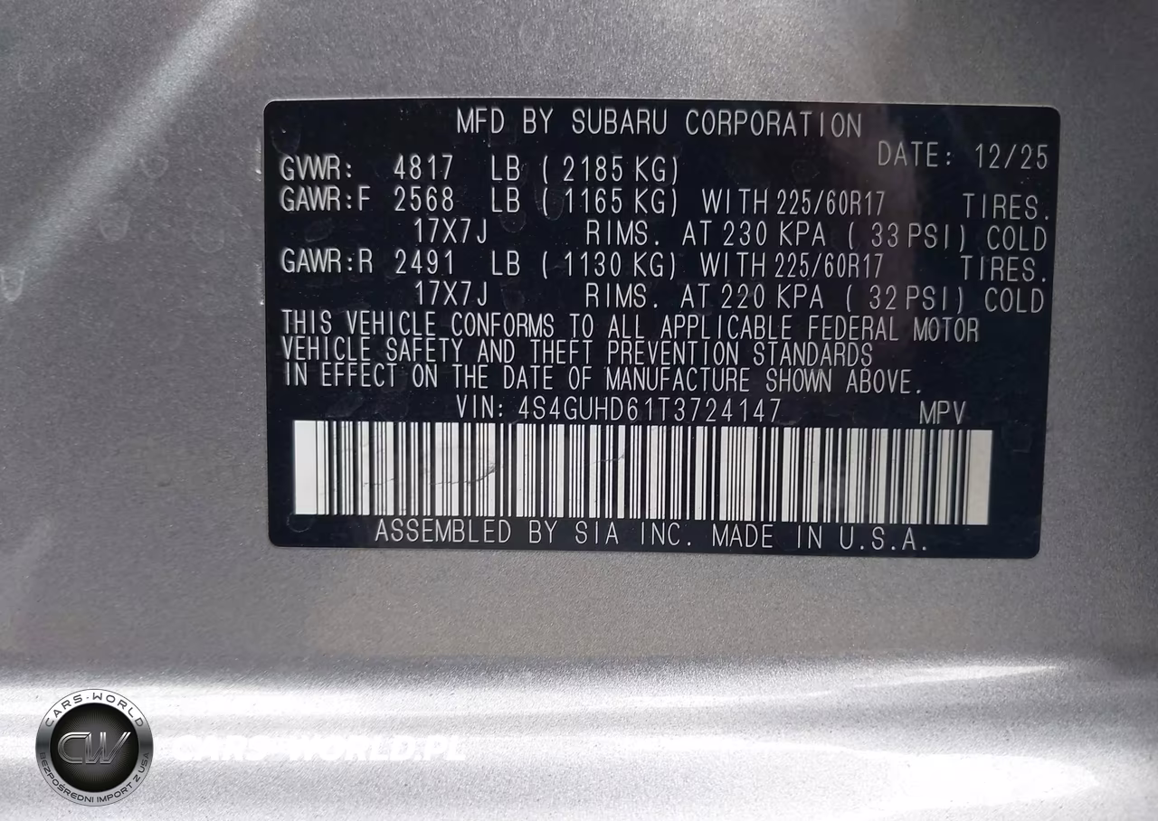 2026 Subaru Crosstrek Premium VIN:4S4GUHD61T3724147 - 9