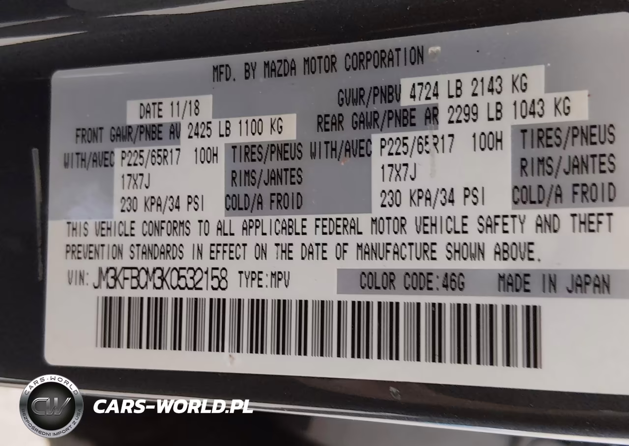 2019 Mazda Cx-5 Touring VIN:JM3KFBCM3K0532158 - 9