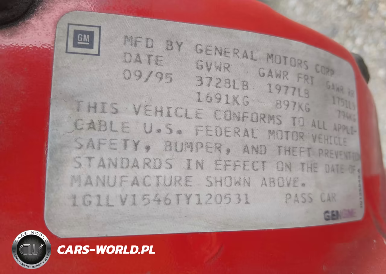 1996 Chevrolet Beretta VIN:1G1LV1546TY120531 - 9
