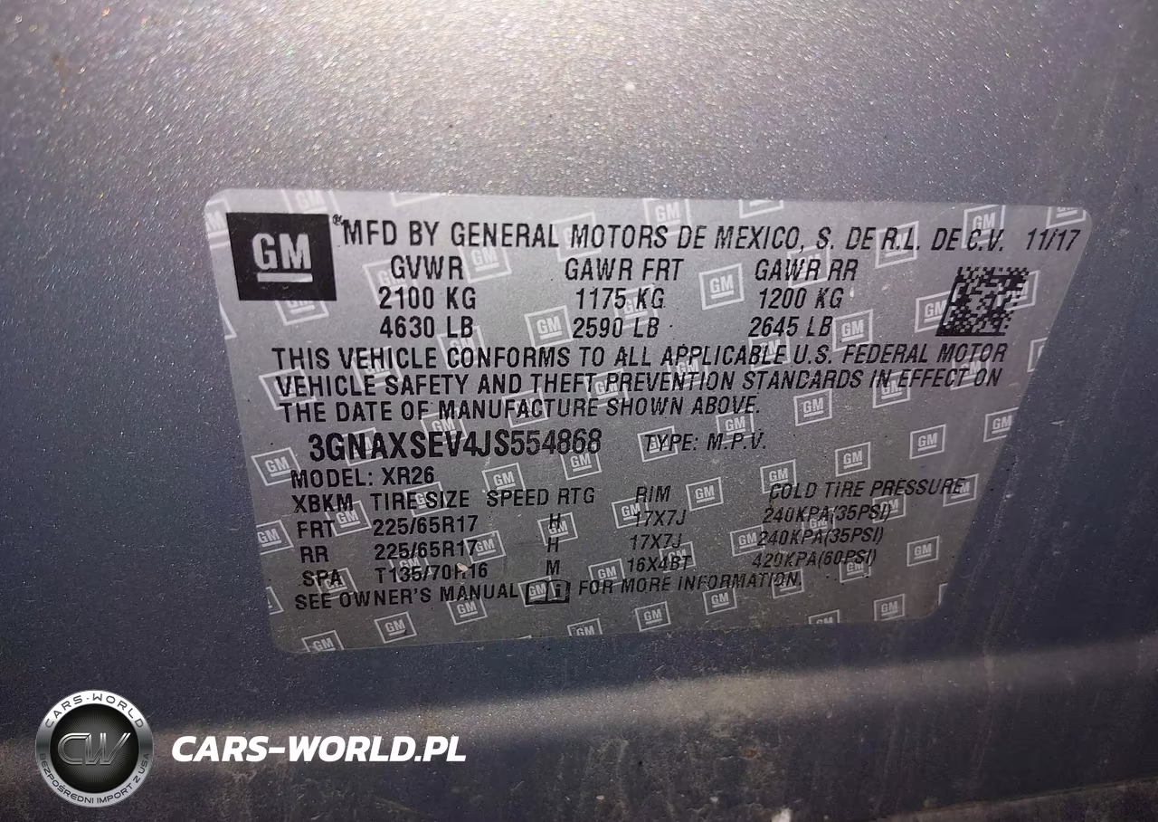 2018 Chevrolet Equinox Lt VIN:3GNAXSEV4JS554868 - 9