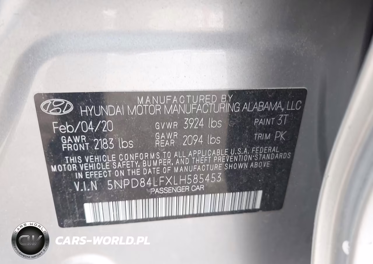 2020 Hyundai Elantra Limited VIN:5NPD84LFXLH585453 - 9