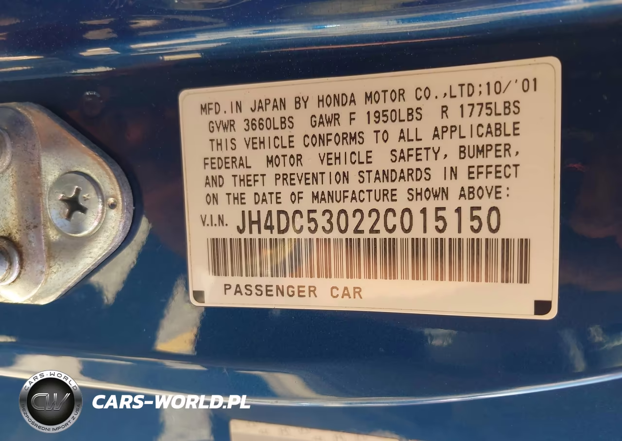 2002 Acura Rsx Type S VIN:JH4DC53022C015150 - 9