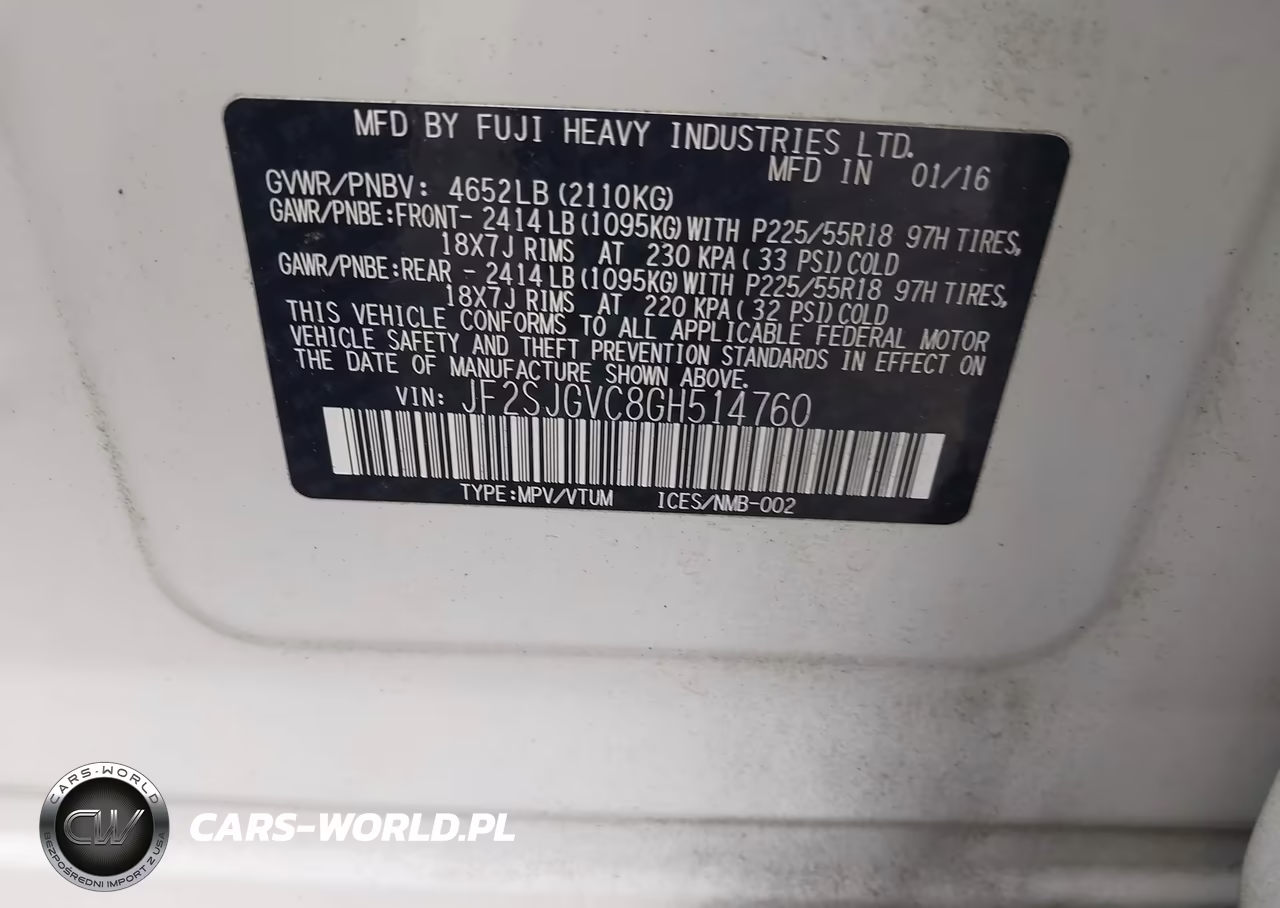 2016 Subaru Forester 2.0Xt Touring VIN:JF2SJGVC8GH514760 - 9
