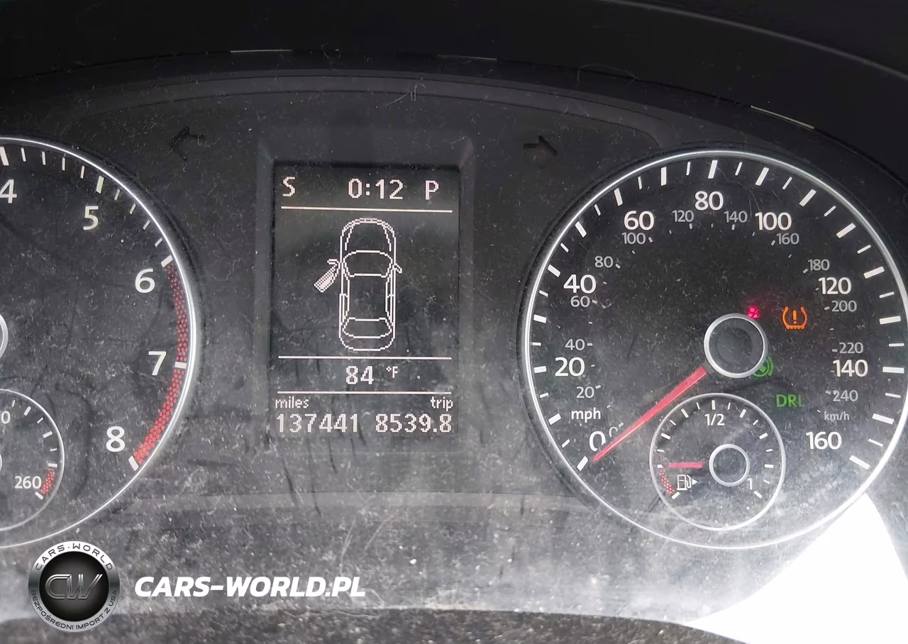 2012 Volkswagen Passat 2.5L Sel VIN:1VWCP7A32CC037724 - 7